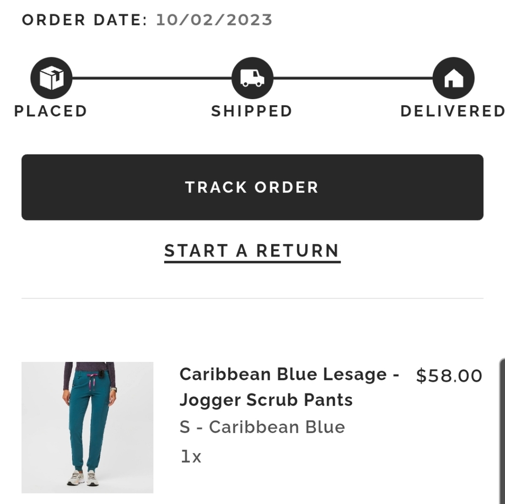 Caribbean Blue FIGS Scrub Joggers